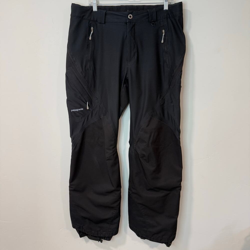 Patagonia‎ Women's Light Smoke Flash Pants Ski Wind Shell Black 14 Outdoor